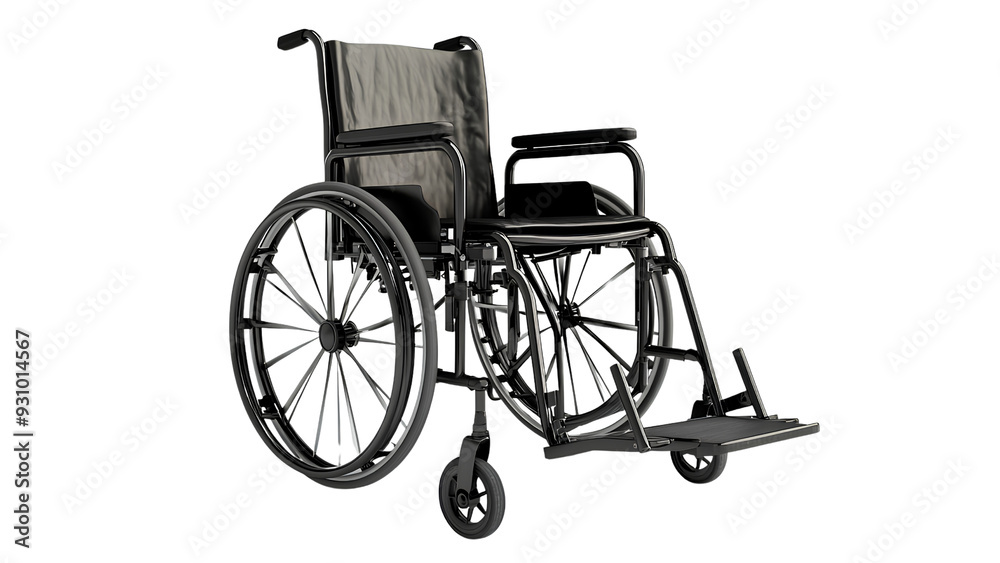 Fototapeta premium Standard Wheelchair - High-Resolution Image of Mobility Aid