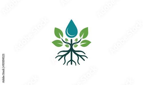 Irrigation logo design vector, drip Irrigation logo design, Creative Irrigation logo, irrigation system logo, sprinkler irrigation services logo design vector illustration