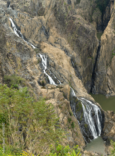 barron falls during dry season flows at kuranda in north qld, australia photo