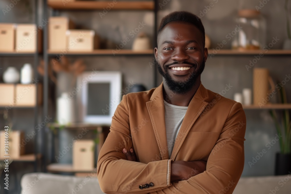 Obraz premium Confident African American Leader