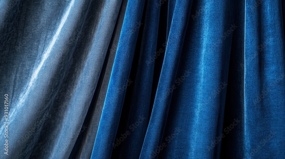 Obraz premium This image captures the luxurious texture of velvet curtains , creating a soothing and elegant abstract background , ai