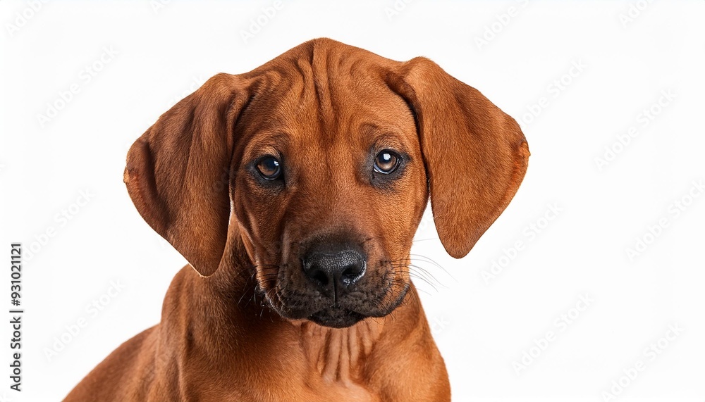 ローデシアン・リッジバックの子犬のポートレート(Rhodesian Ridgeback puppy portrait on white background)
ローデシアン・リッジバックの子犬のポートレート(Rhodesian Ridgeback puppy portrait on white background)