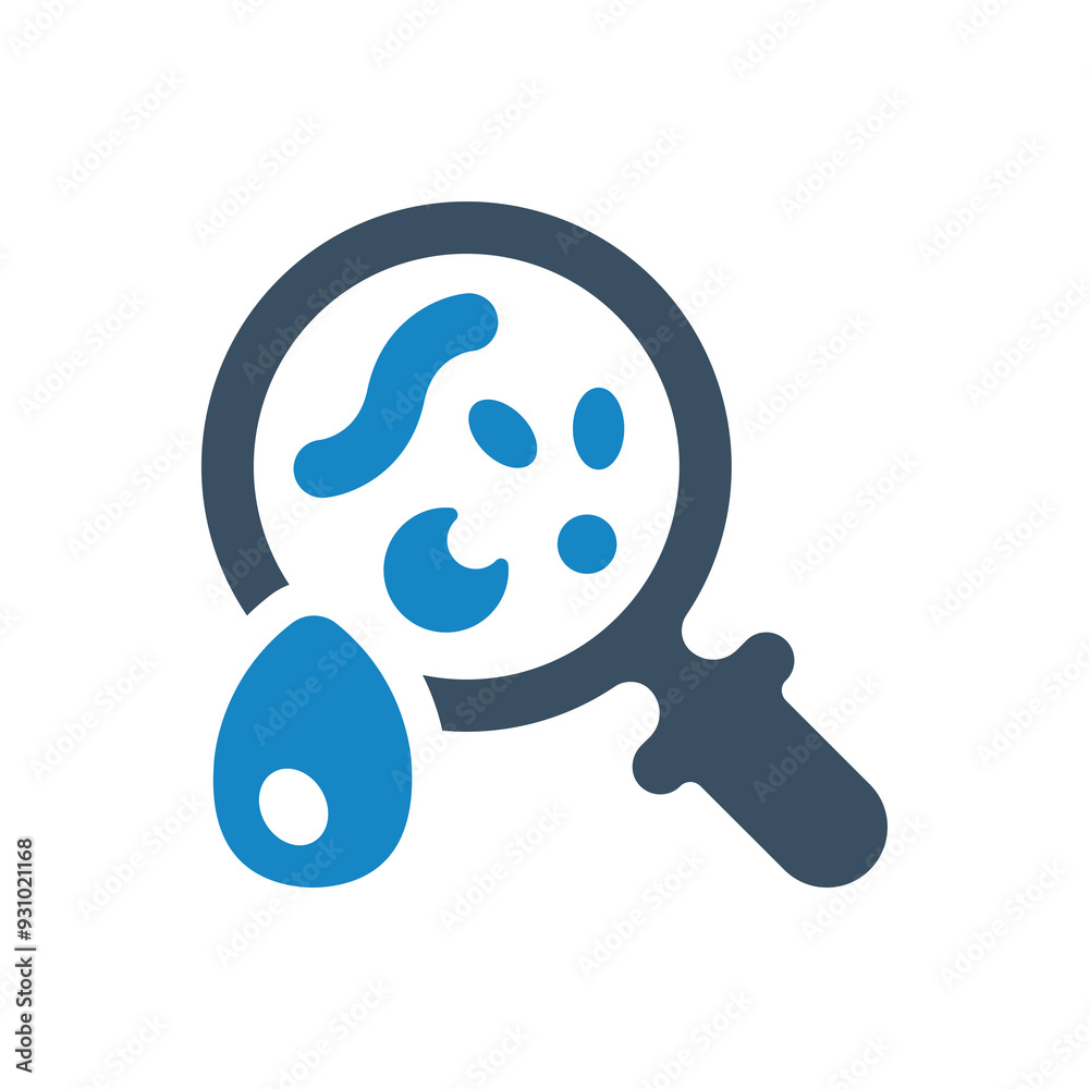 Magnifying glass with bug icon / Magnifying glass with bug Magnifying glass with bug icon / Magnifying glass with bug