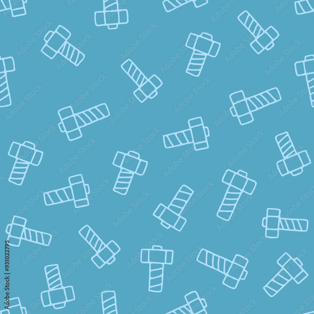 Outline Bolt Vector Seamless Pattern illustration for Print, Wallpaper, Decoration. Outline Bolt Vector Seamless Pattern illustration for Print, Wallpaper, Decoration.