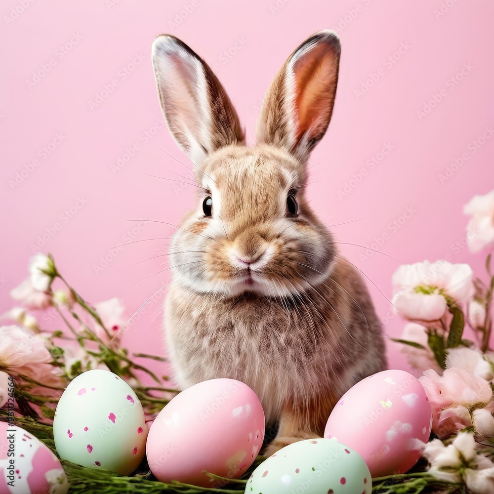 the AI Image Generator, easter bunny and eggs the AI Image Generator, easter bunny and eggs