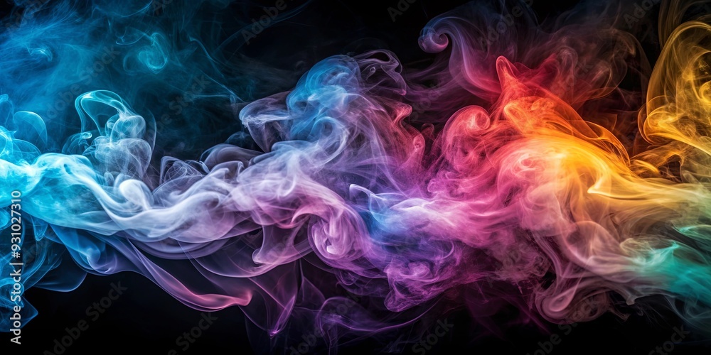 Fototapeta premium Abstract smoke background with swirling patterns, smoke, abstract, background, design, texture, flowing, haze, fog, mist