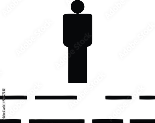 a man standing in front of a line of people