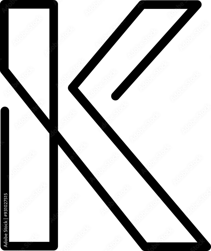 Aesthetic Monoline Alphabet Element Aesthetic Monoline Alphabet Element