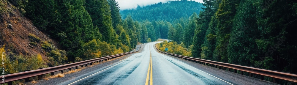 Scenic road through lush green forest, perfect for nature lovers and travel enthusiasts. Captures the essence of a peaceful getaway. Scenic road through lush green forest, perfect for nature lovers and travel enthusiasts. Captures the essence of a peaceful getaway.