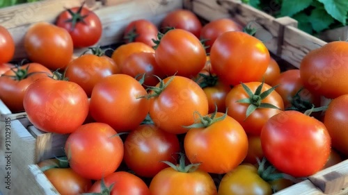 tomatoes in a market ,generative ai