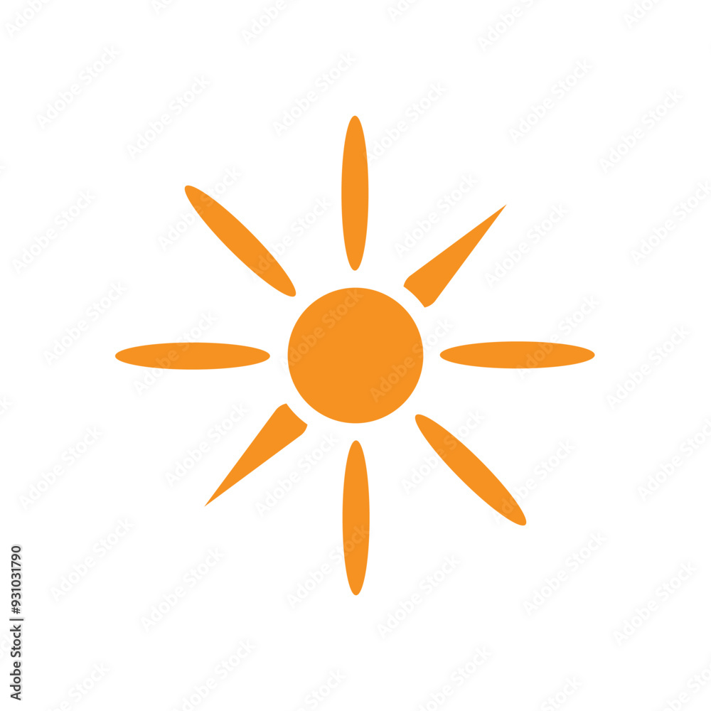sun ilustration logo