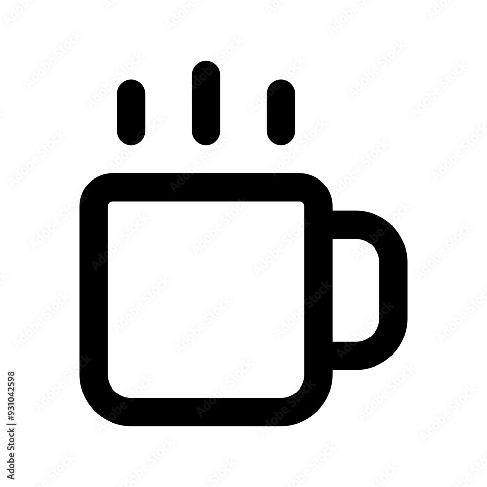 mug line icon mug line icon