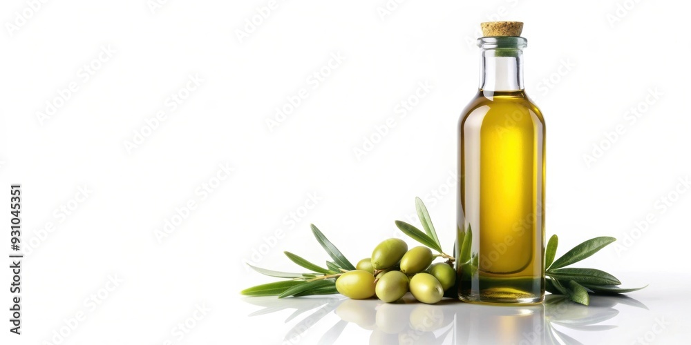 Olive oil bottle isolated on white background, olive oil, glass, container, liquid, kitchen, cooking, gourmet, healthy Olive oil bottle isolated on white background, olive oil, glass, container, liquid, kitchen, cooking, gourmet, healthy