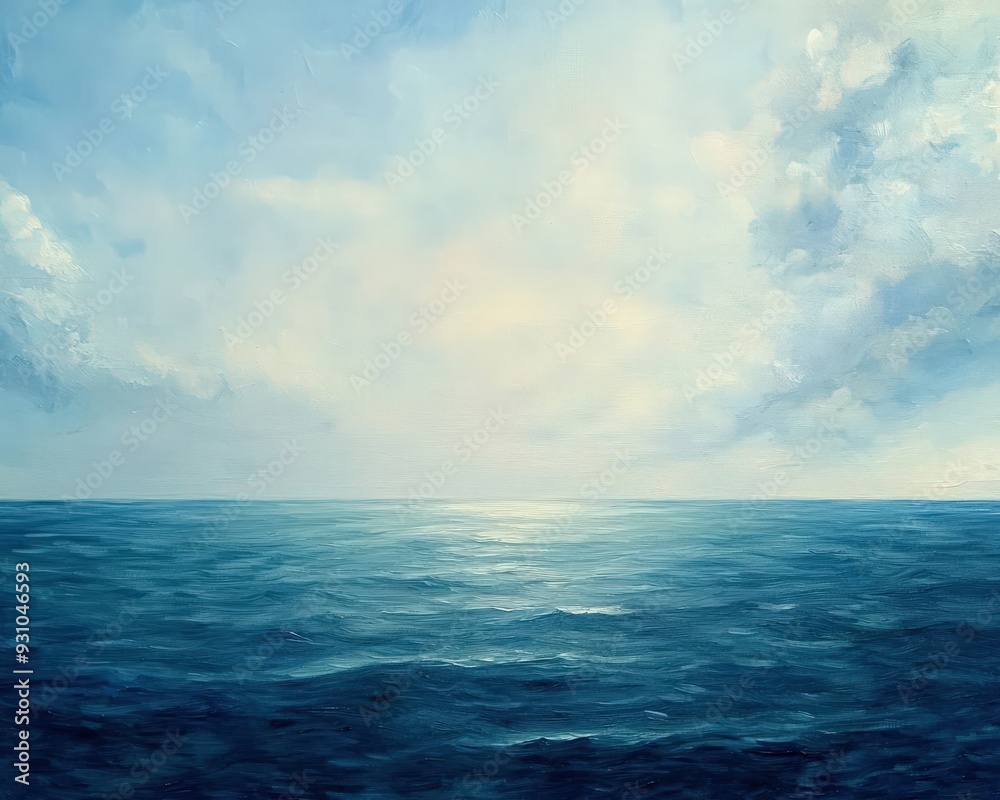 A serene ocean scene with gentle waves under a bright sky, perfect for evoking tranquility and peace in any setting. A serene ocean scene with gentle waves under a bright sky, perfect for evoking tranquility and peace in any setting.