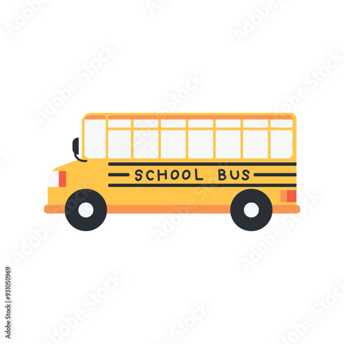 Cute Government Transportation - School Bus