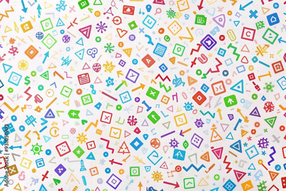 seamless pattern with colorful hearts