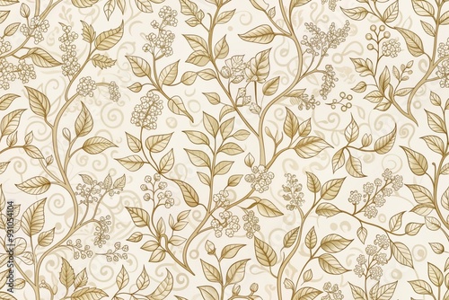 Wallpaper Mural seamless floral background Torontodigital.ca