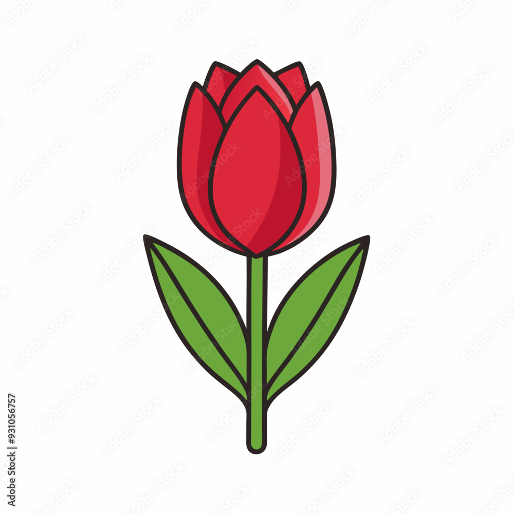 Tulip isolated on white, tulip vector illustration, tulip vector art, tulip silhouette, flowers icon, rose line art, eps Tulip isolated on white, tulip vector illustration, tulip vector art, tulip silhouette, flowers icon, rose line art, eps