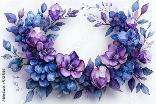 Boho crystal wreath clipart decorated with amethys 645 flower, purple, spring, nature, pink, flowers, plant, lilac, bloom, floral, blossom, bouquet, isolated, petal, beauty, garden, flora, closeup, hy photo