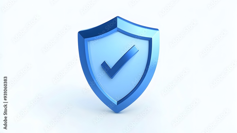 cartoon 3d Icon safety shield check mark perspective . Blue symbol security safety icon. Checkmark in minimalistic style. 3d vector illustration. white background cartoon 3d Icon safety shield check mark perspective . Blue symbol security safety icon. Checkmark in minimalistic style. 3d vector illustration. white background