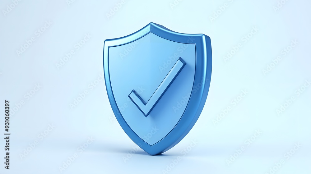 cartoon 3d Icon safety shield check mark perspective . Blue symbol security safety icon. Checkmark in minimalistic style. 3d vector illustration. white background cartoon 3d Icon safety shield check mark perspective . Blue symbol security safety icon. Checkmark in minimalistic style. 3d vector illustration. white background