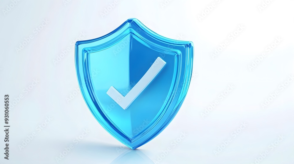 cartoon 3d Icon safety shield check mark perspective . Blue symbol security safety icon. Checkmark in minimalistic style. 3d vector illustration. white background cartoon 3d Icon safety shield check mark perspective . Blue symbol security safety icon. Checkmark in minimalistic style. 3d vector illustration. white background