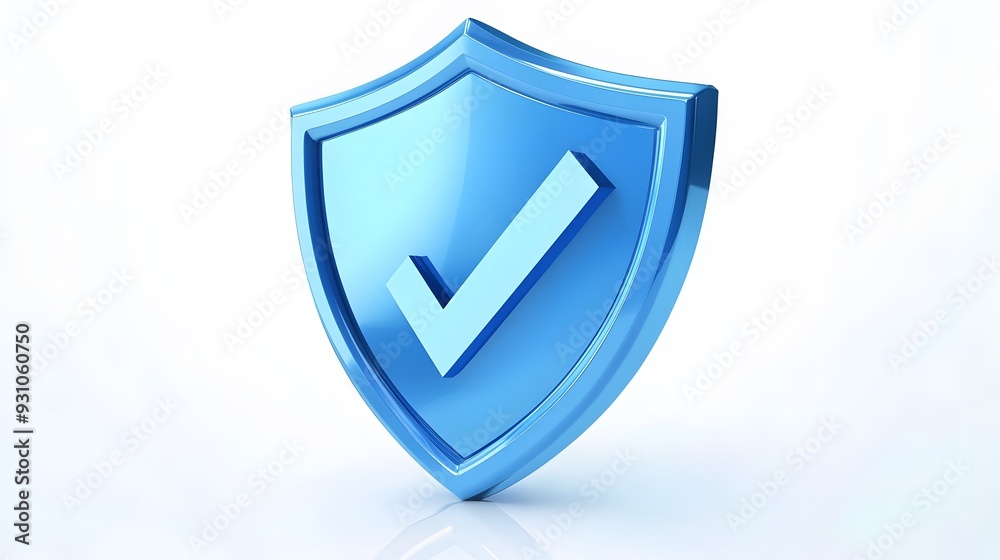 cartoon 3d Icon safety shield check mark perspective . Blue symbol security safety icon. Checkmark in minimalistic style. 3d vector illustration. white background cartoon 3d Icon safety shield check mark perspective . Blue symbol security safety icon. Checkmark in minimalistic style. 3d vector illustration. white background