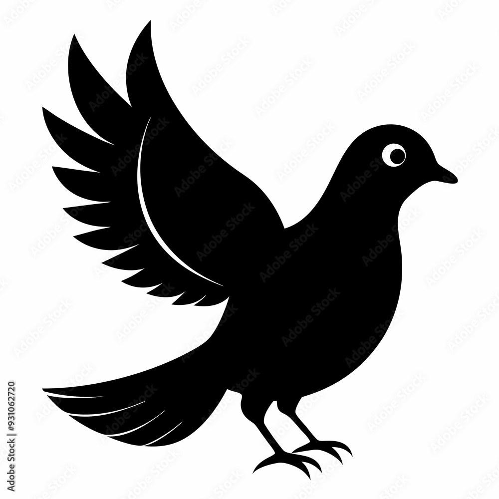 Dove Black silhouette