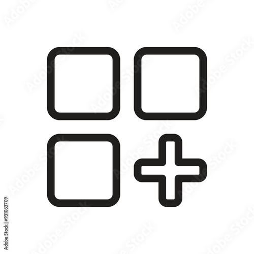 Add Menu Icon - Line