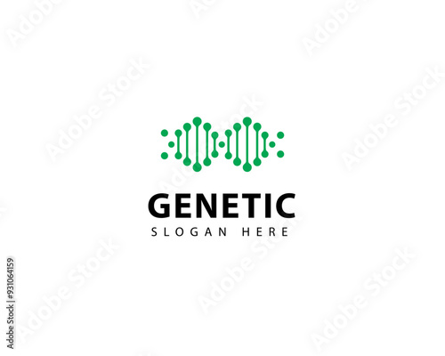 Genetic icon in modern flat style. Isolated vector Genetic illustration. Medical concept illustration.