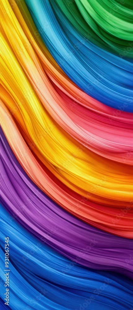 Vibrant waves of color create a dynamic and energetic abstract background, perfect for creative projects and design purposes.