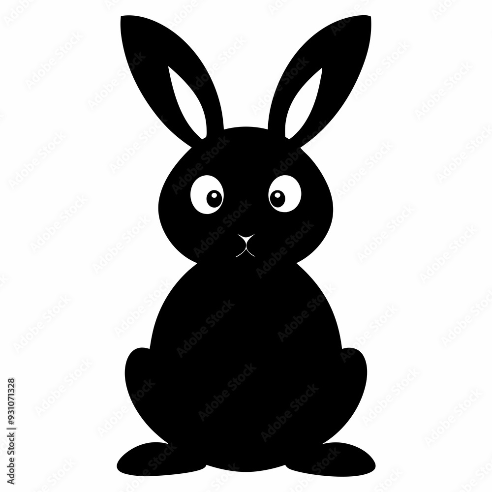 Obraz premium easter Black silhouette