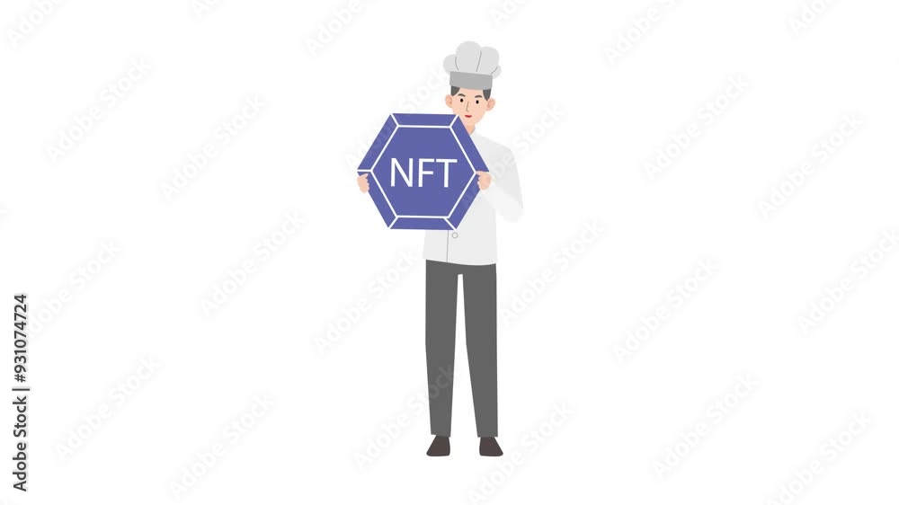 Chef holding NFT Chef holding NFT