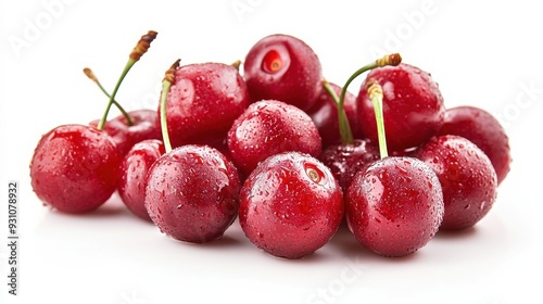 Fresh cherry isolated on a white background