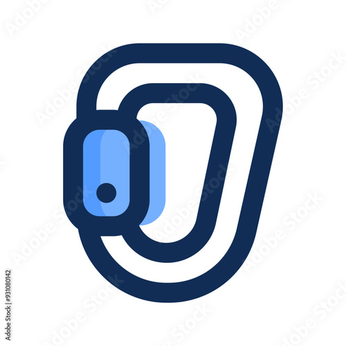 carabiner filled line icon