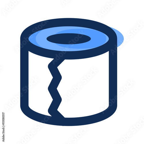 tissue roll filled line icon