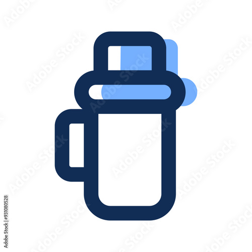 thermo filled line icon