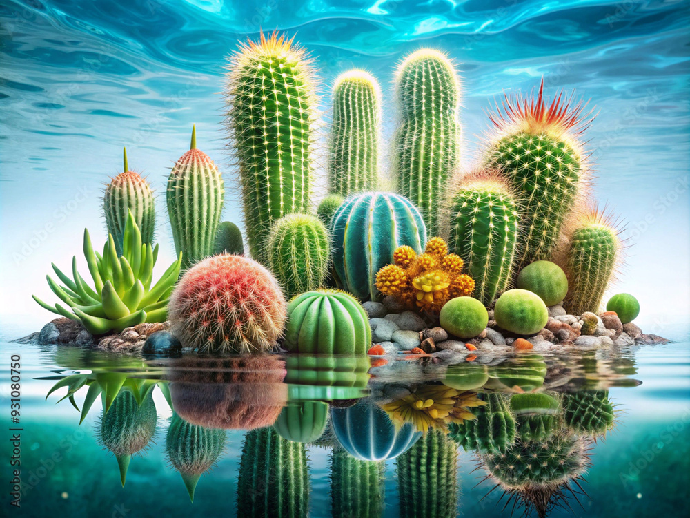 Beautiful castus in the garden outdoor Beautiful castus in the garden outdoor