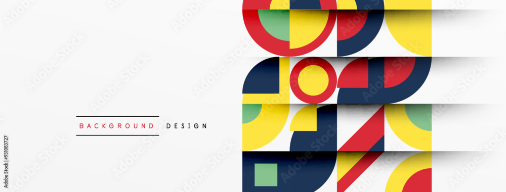 Modern geometrical abstract background - circles. Business or technology presentation design Modern geometrical abstract background - circles. Business or technology presentation design