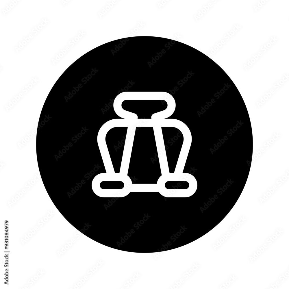 clip line circular icon