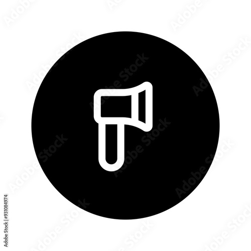 axe line circular icon