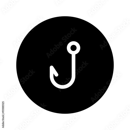 hook line circular icon