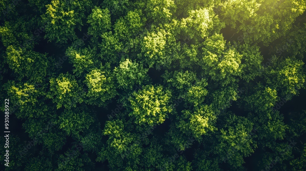 Green Forest Canopy Wallpaper. An overhead view of a dense green forest canopy. Green Forest Canopy Wallpaper. An overhead view of a dense green forest canopy.