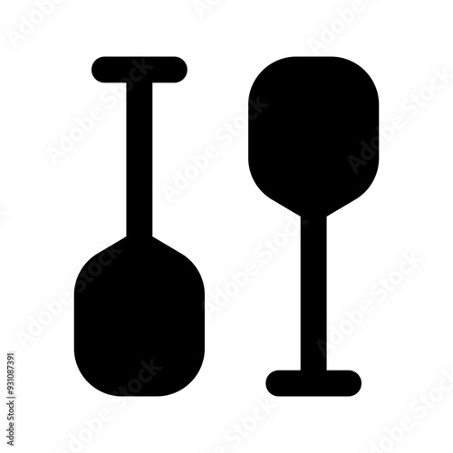 paddles glyph icon