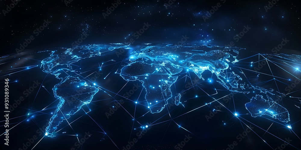 Global Network Connections: A Digital World Map Global Network Connections: A Digital World Map