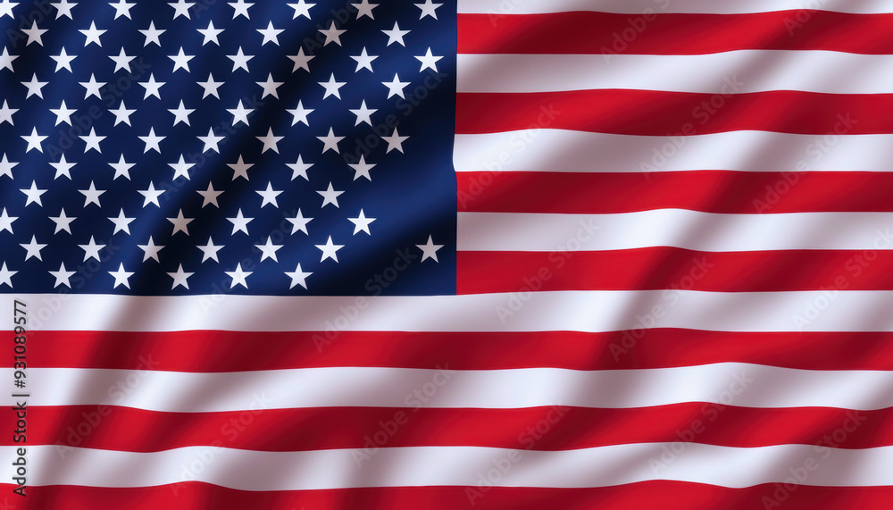 The American flag with red, white, and blue colors, featuring 50 stars and 13 stripes, symbolizing freedom, patriotism, and national pride. The American flag with red, white, and blue colors, featuring 50 stars and 13 stripes, symbolizing freedom, patriotism, and national pride.