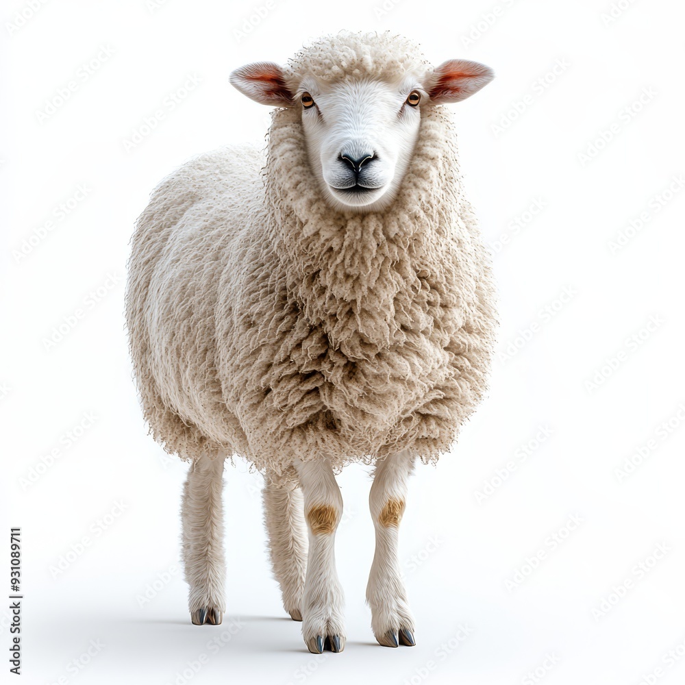 Portrait of a sheep full body standing front view 383 sheep, animal, lamb, farm, wool, white, mammal, grass, agriculture, nature, ewe, field, green, livestock, farming, cute, meadow, portrait, farm Portrait of a sheep full body standing front view 383 sheep, animal, lamb, farm, wool, white, mammal, grass, agriculture, nature, ewe, field, green, livestock, farming, cute, meadow, portrait, farm