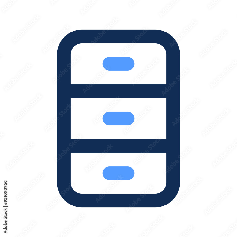 filing cabinet outline color icon filing cabinet outline color icon