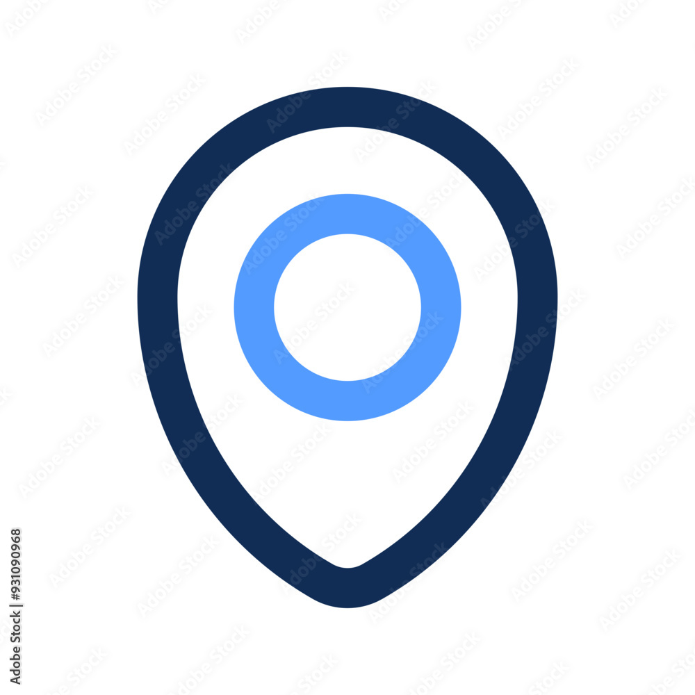 gps outline color icon gps outline color icon