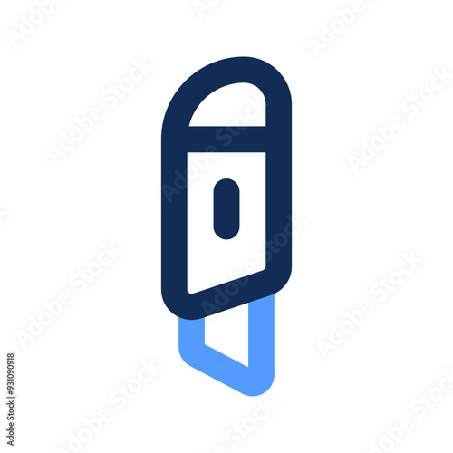 cutter outline color icon